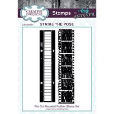 Creative Expressions Cling Stamp A6 - Andy Skinner / Strike the Pose (filmstrip)
